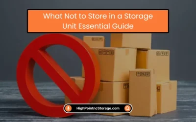 What Not to Store in a Storage Unit: Essential Guide (2025)