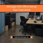 Create a Practical Office Inside a Storage Unit
